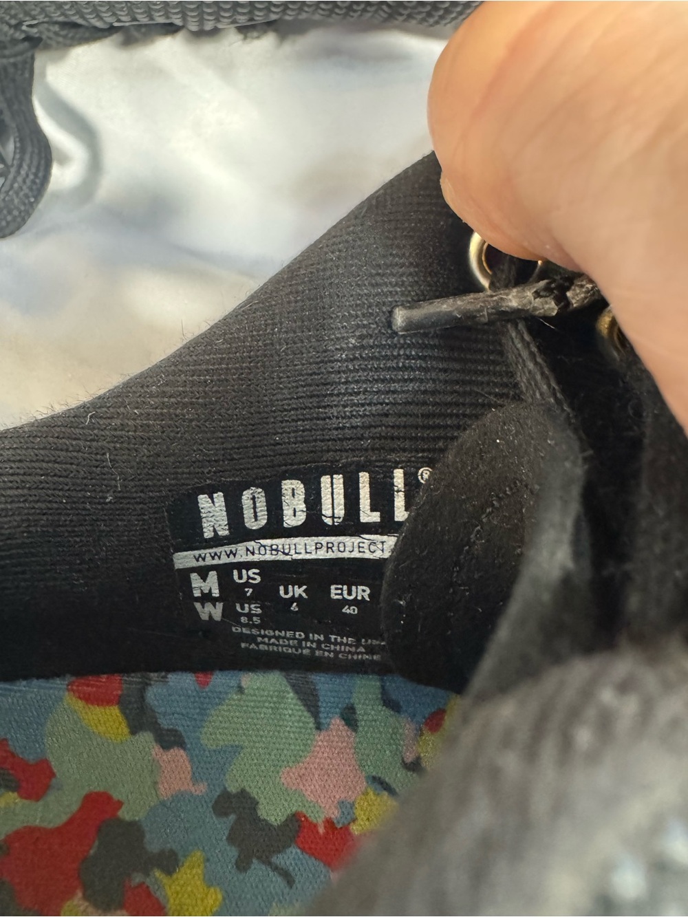 NOBULL Black Athletic Trainer with Colorful Speckled Sole - Picture 12 of 12